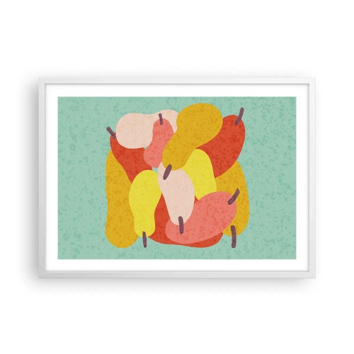 Affiche dans un cadre blanc - Poster - Essayez le soleil d'été - 70x50 cm