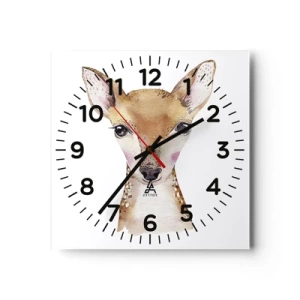 Horloge murale - Pendule murale - L'innocence de la nature - 30x30 cm