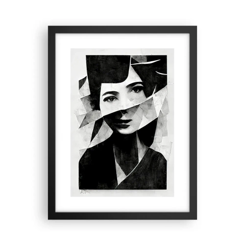 Affiche dans un cadre noir - Poster - Vraiment ce que tu es… - 30x40 cm