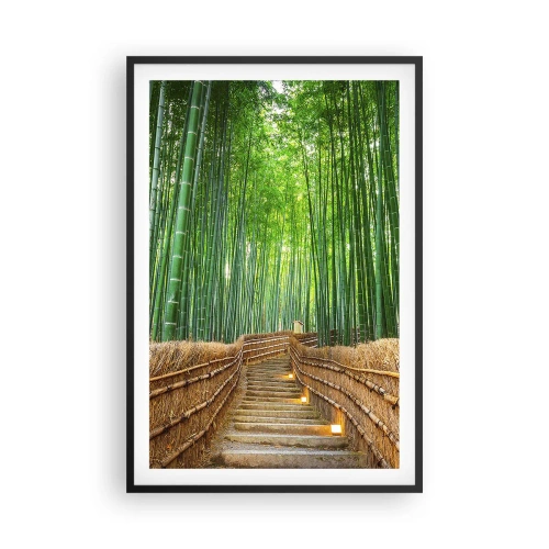 Affiche dans un cadre noir - Poster - L'essence de la nature asiatique - 61x91 cm