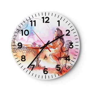 Horloge murale - Pendule murale - Le chic parisien - 40x40 cm
