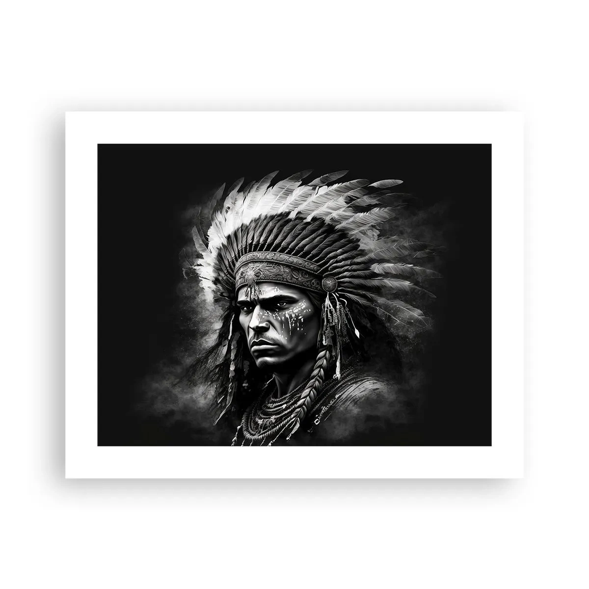 Affiche - Poster - Un leader et un guerrier - 50x40 cm