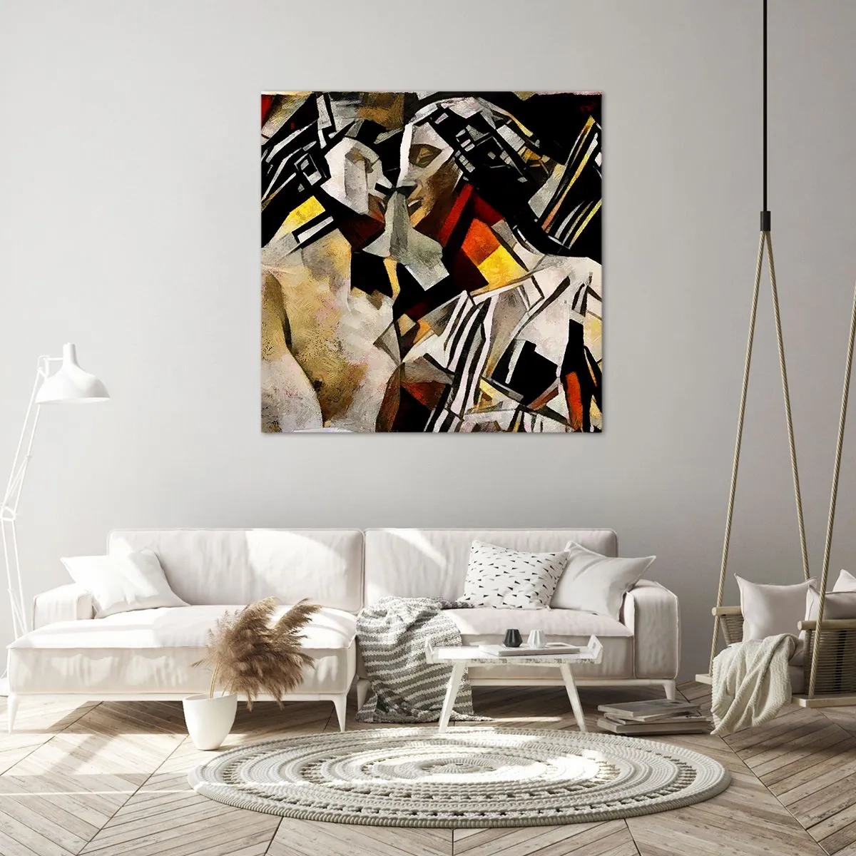 Impression sur toile - Image sur toile - Un baiser sculptural - 50x50 cm