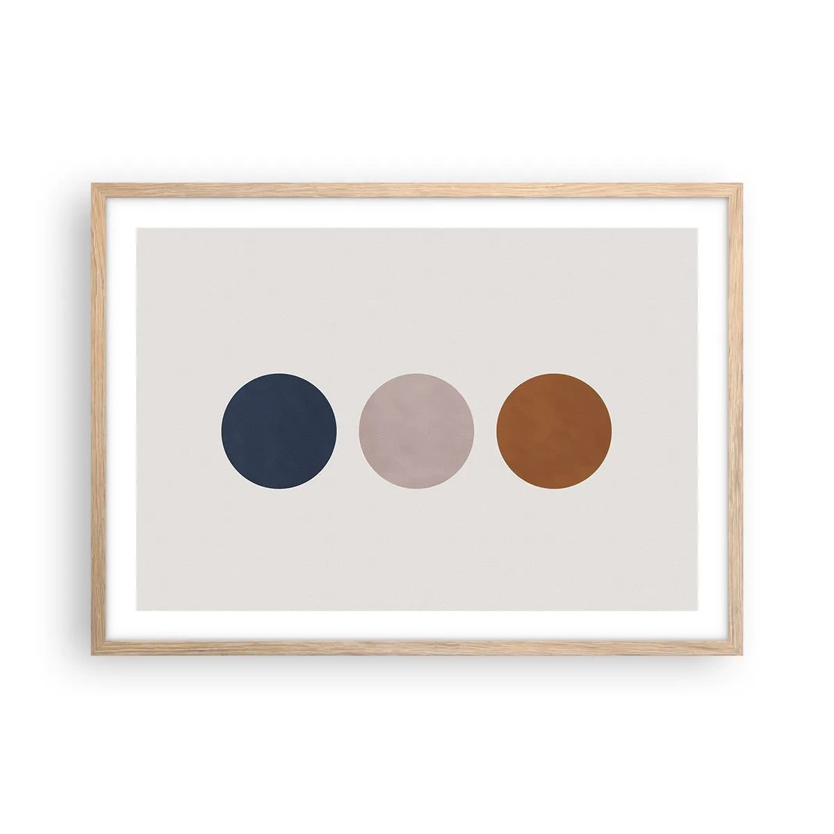 Affiche dans un chêne clair - Poster - Symbole d'excellence - 70x50 cm