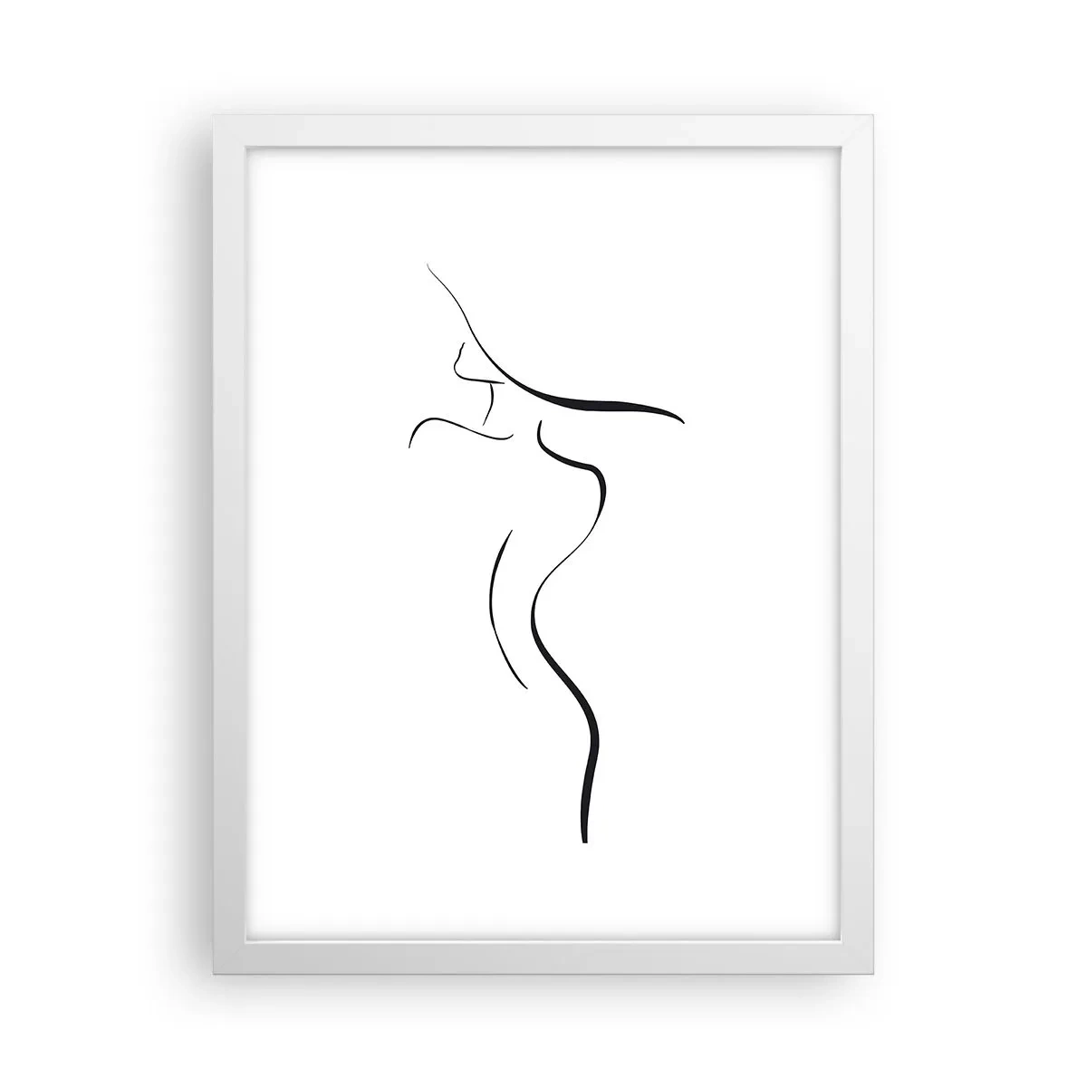 Affiche dans un cadre blanc - Poster - Insaisissable comme une vague - 30x40 cm
