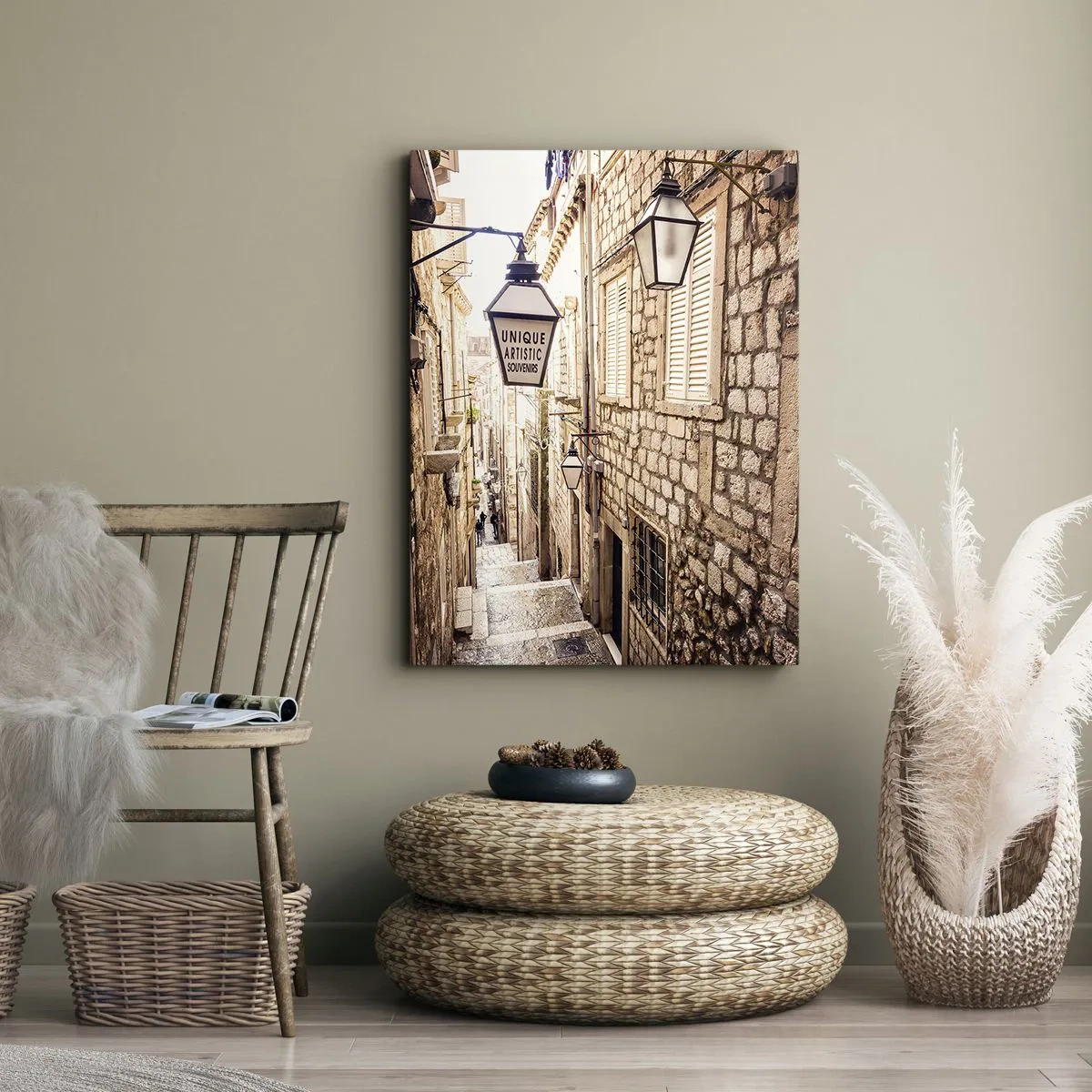 Impression sur toile - Image sur toile - Une charmante ruelle - 80x120 cm
