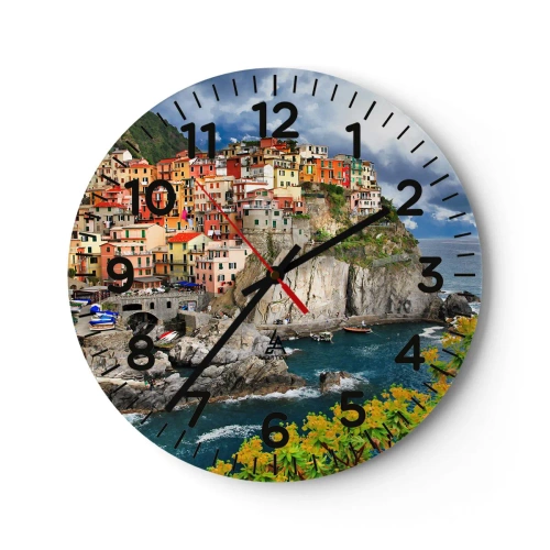 Horloge murale - Pendule murale - Un groupe embrassant les rochers - 30x30 cm