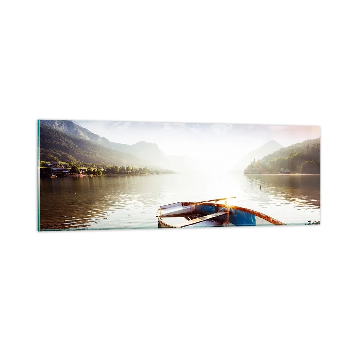 Impression sur verre - Image sur verre - Au bord de la grande et limpide eau - 90x30 cm