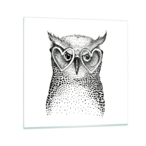Impression sur verre - Image sur verre - Sagement et avec amour - 40x40 cm