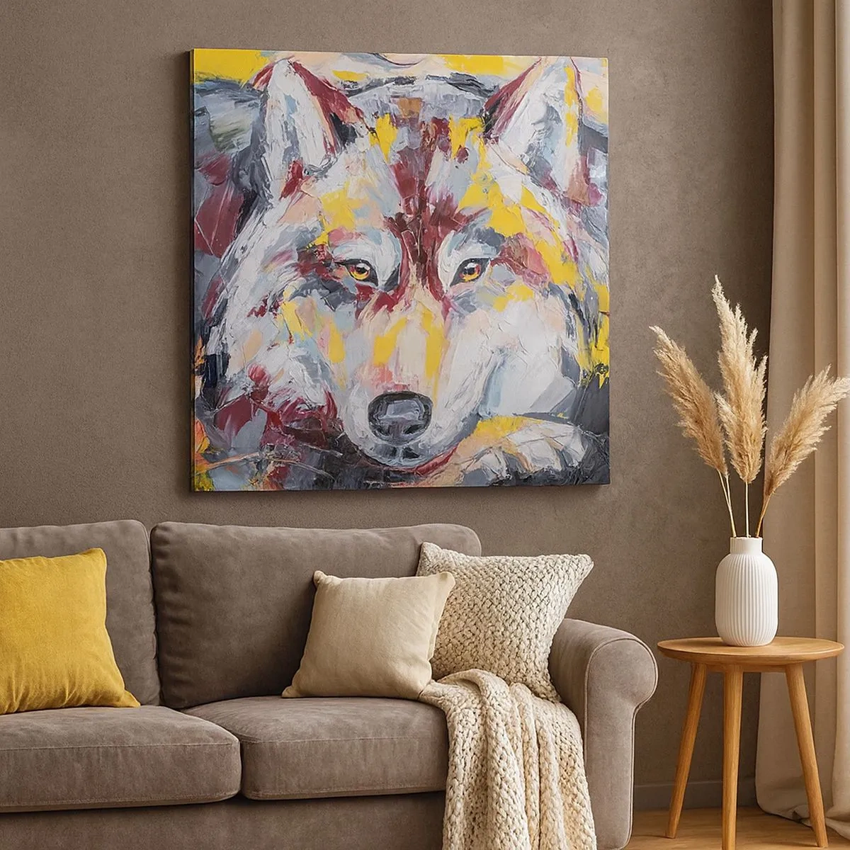 Impression sur toile - Image sur toile - En paix au milieu des siens - 30x30 cm