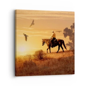 Impression sur toile - Image sur toile - Seul à travers la prairie - 30x30 cm