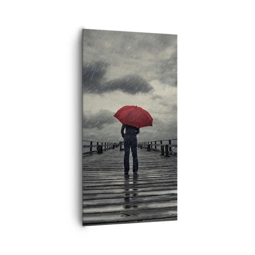 Impression sur toile - Image sur toile - Peu importe qu'il pleuve - 65x120 cm