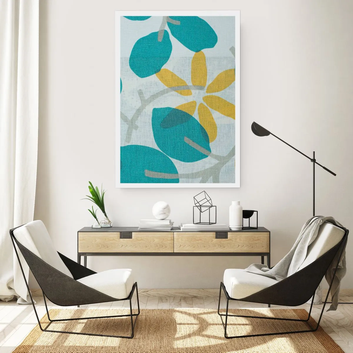Affiche - Poster - Wśród lazurowych liści - 61x91 cm