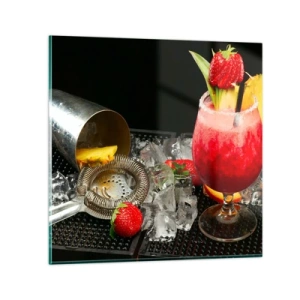 Impression sur verre - Image sur verre - Envouter le goût - 70x70 cm