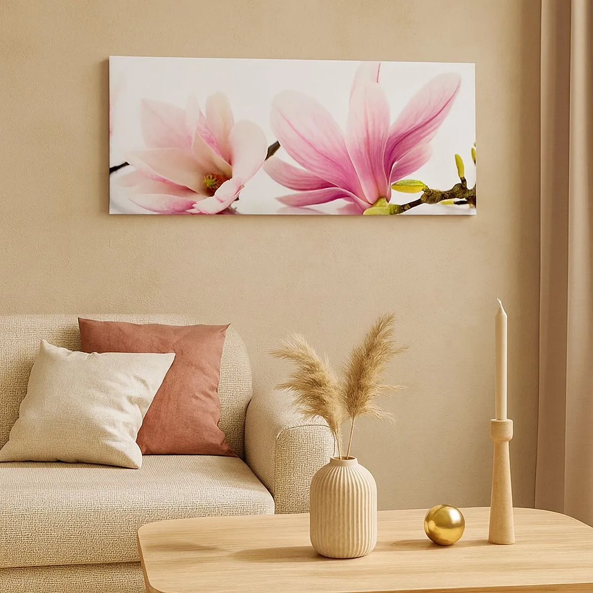 Impression sur toile - Image sur toile - Délicat comme une brise de printemps - 100x40 cm