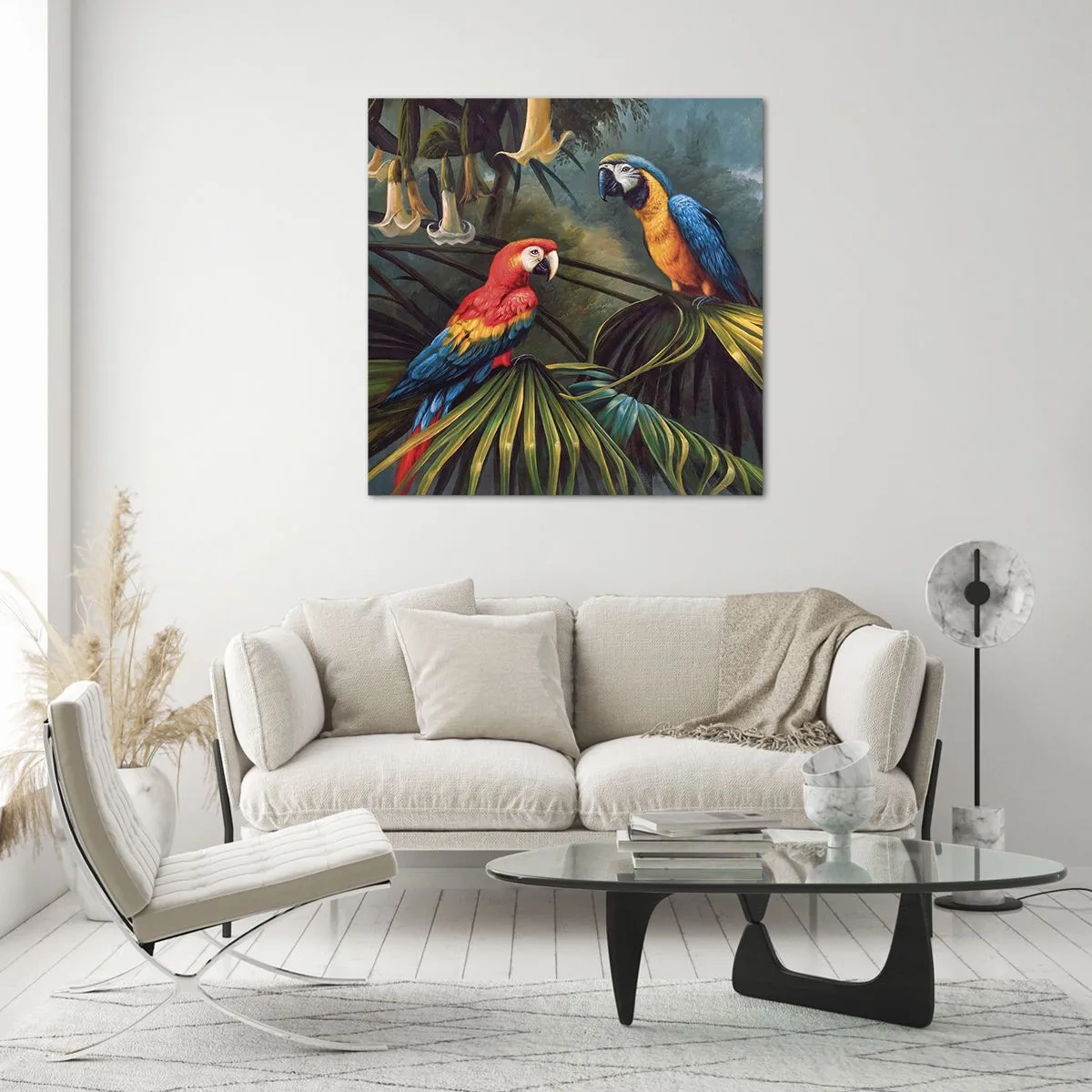 Impression sur verre - Image sur verre - Romantisme dans les tropiques - 30x30 cm