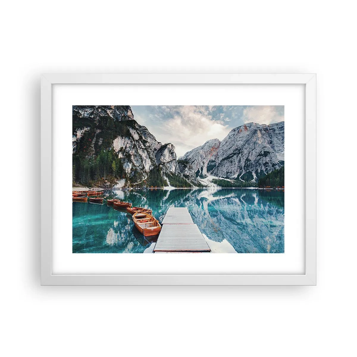 Affiche dans un cadre blanc - Poster - On va te montrer la beauté - 40x30 cm