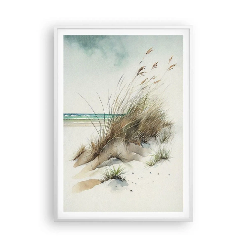 Affiche dans un cadre blanc - Poster - Recouvert de sable - 70x100 cm