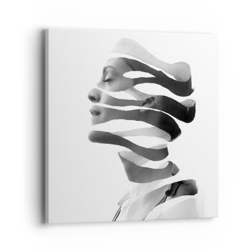 Impression sur toile - Image sur toile - Portrait surréaliste - 40x40 cm