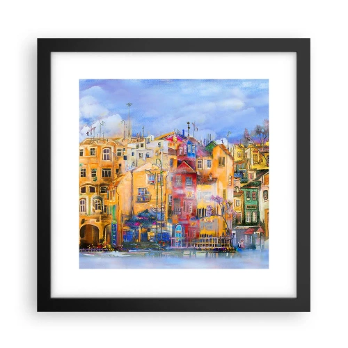 Affiche dans un cadre noir - Poster - Nous sommes ensemble - 30x30 cm