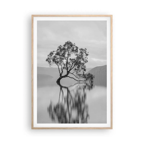 Affiche dans un chêne clair - Poster - Un tel pays existe - 70x100 cm