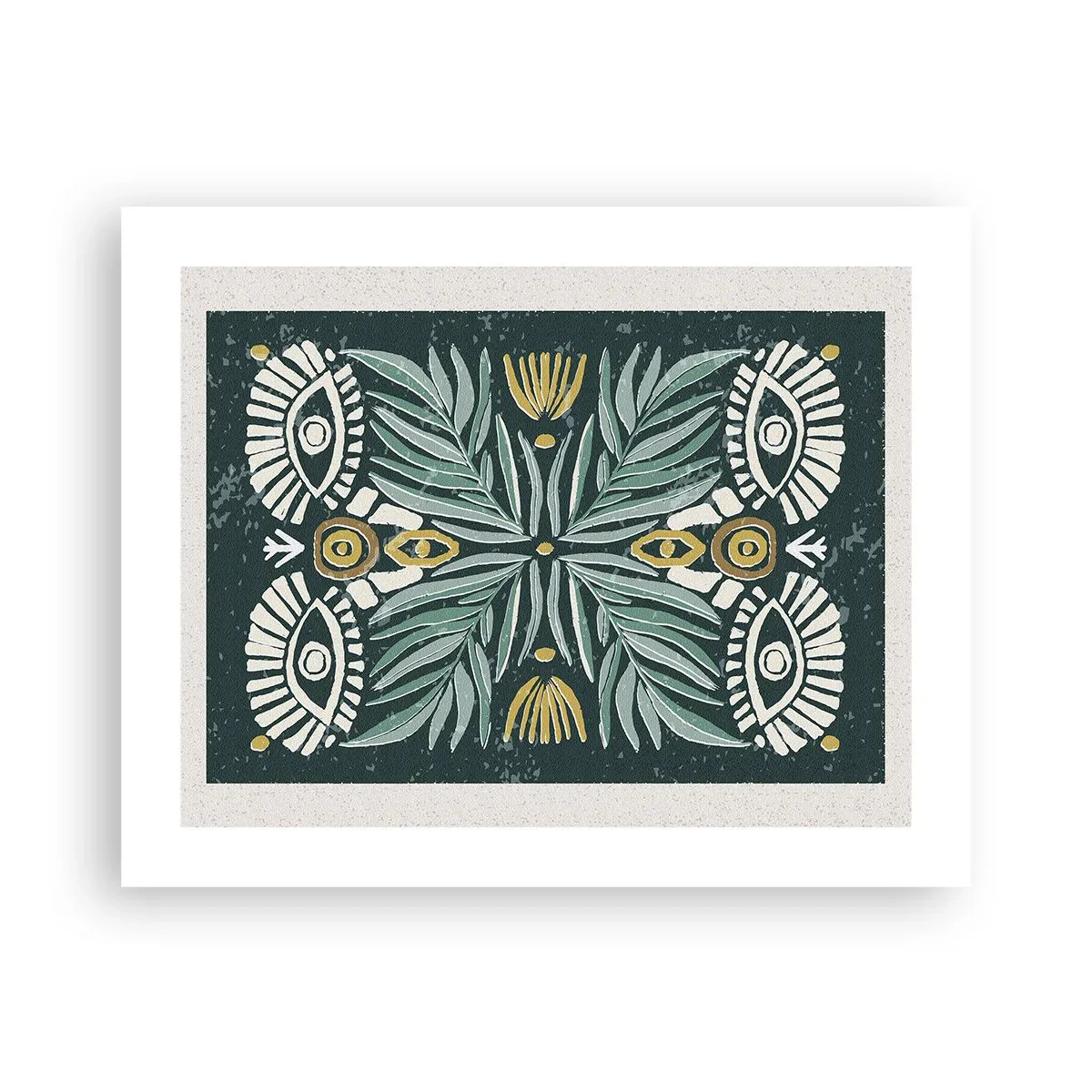 Affiche - Poster - Comme une découpe folklorique - 50x40 cm