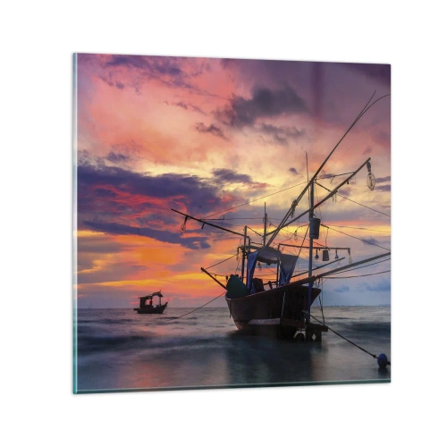 Impression sur verre - Image sur verre - Soirée exotique - 50x50 cm