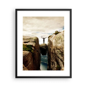 Affiche dans un cadre noir - Poster - Comment vous sentez-vous§ - 40x50 cm