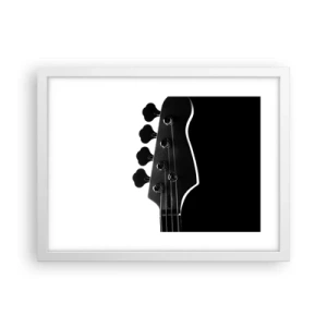 Affiche dans un cadre blanc - Poster - Silence de roche - 40x30 cm