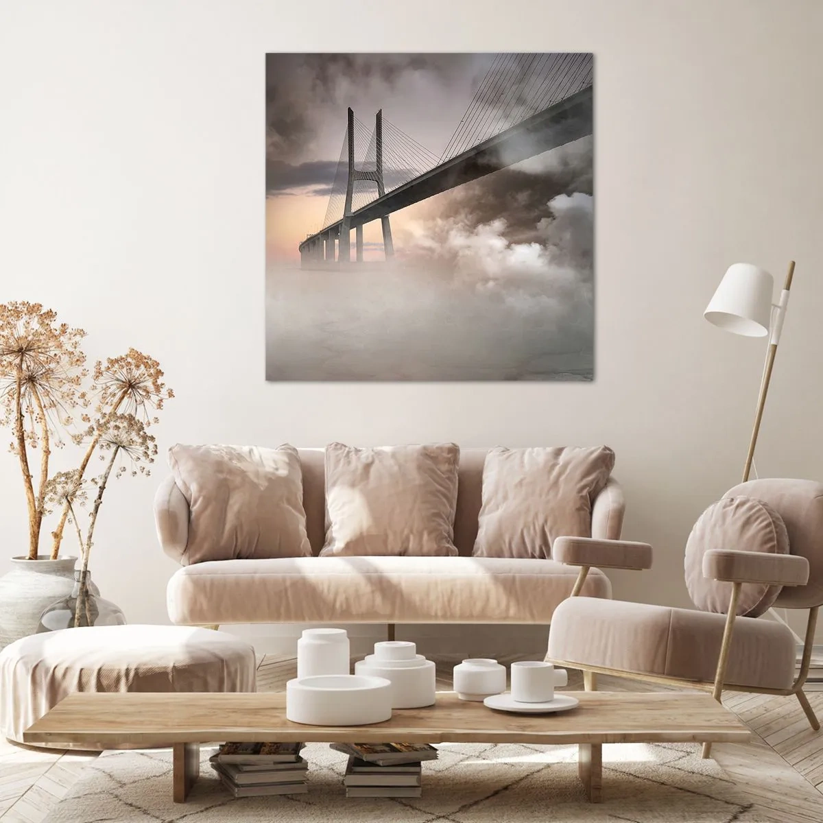 Impression sur toile - Image sur toile - Sur la rivière qui n'existe pas - 60x60 cm