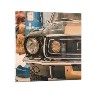 Impression sur verre - Image sur verre - Rencontre avec une légende - 30x30 cm