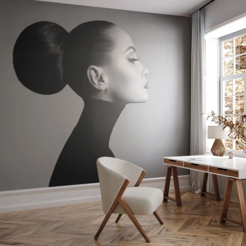 Papier Peint Autocollant Deluxe Sticker - Néfertiti moderne - Femme, Coiffure, Modèle - 450x315 cm