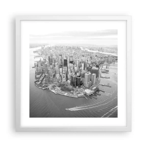 Affiche dans un cadre blanc - Poster - Comment ne pas aimer ? - 40x40 cm