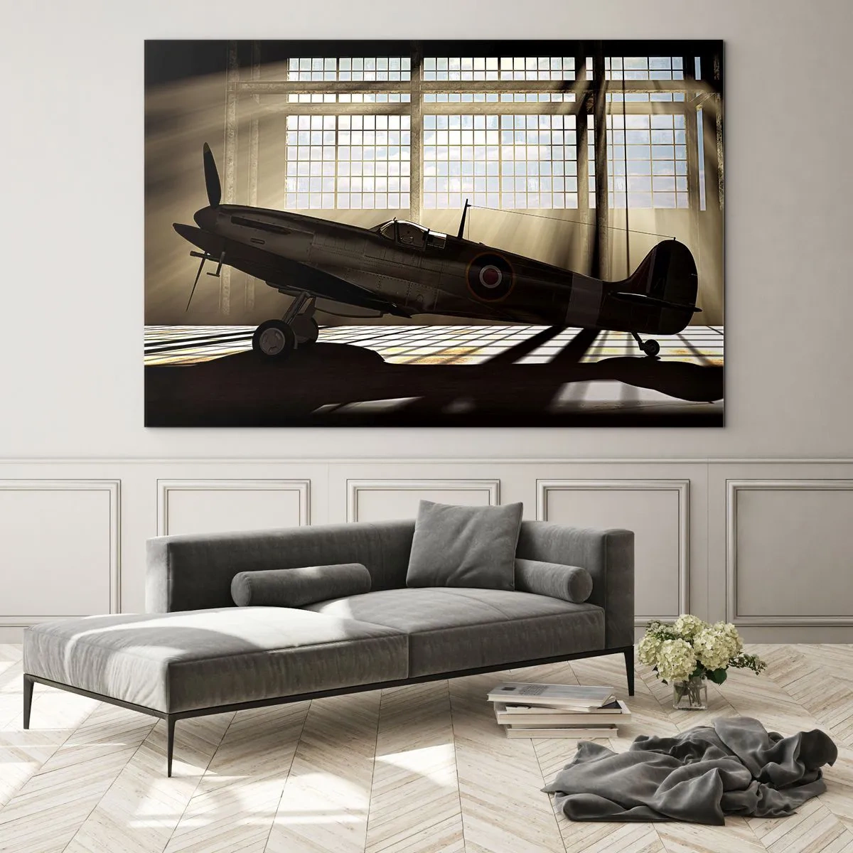 Impression sur verre - Image sur verre - Le repos du guerrier - 100x70cm - Le repos du guerrier - Décoration murale moderne pour le salon et la chambre ARTTOR