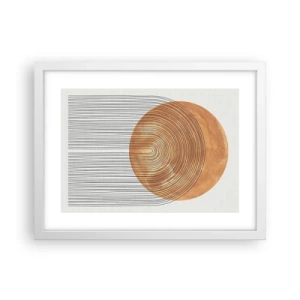Affiche dans un cadre blanc - Poster - Composition solaire - 40x30 cm
