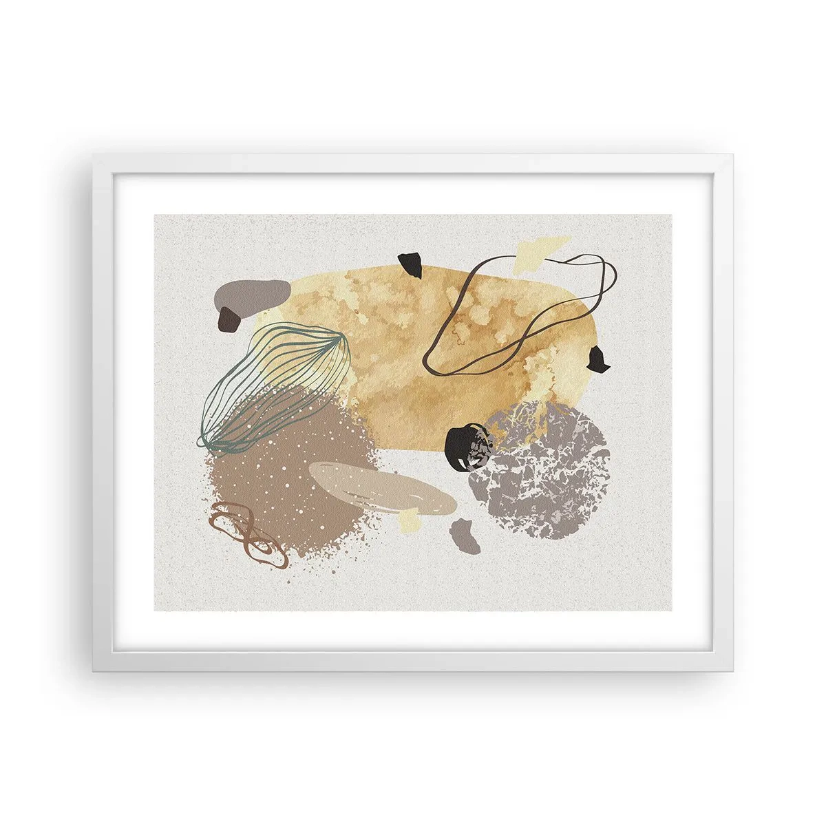 Affiche dans un cadre blanc - Poster - Plumcologie appliquée - 50x40 cm