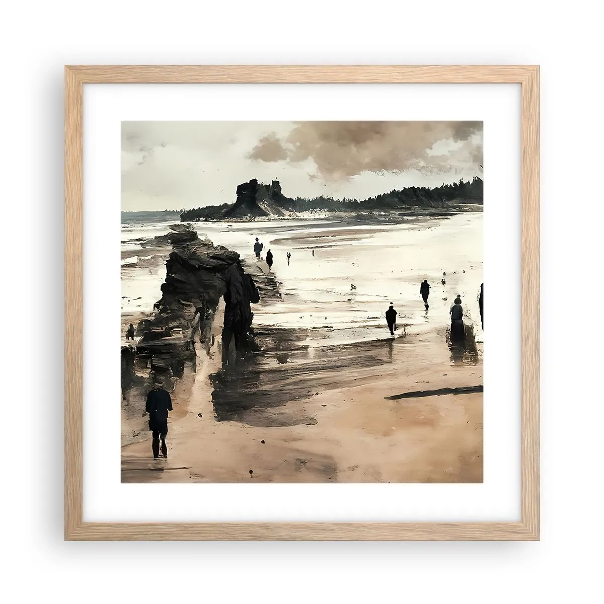 Affiche dans un chêne clair - Poster - Invoqué - 40x40 cm