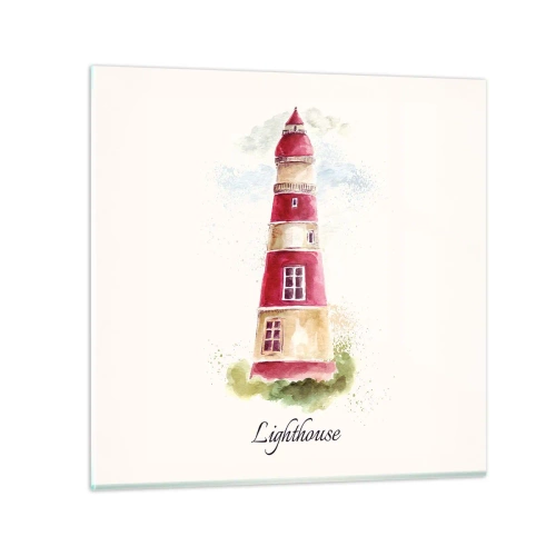 Impression sur verre - Image sur verre - Il y a toujours beau temps autour - 40x40 cm