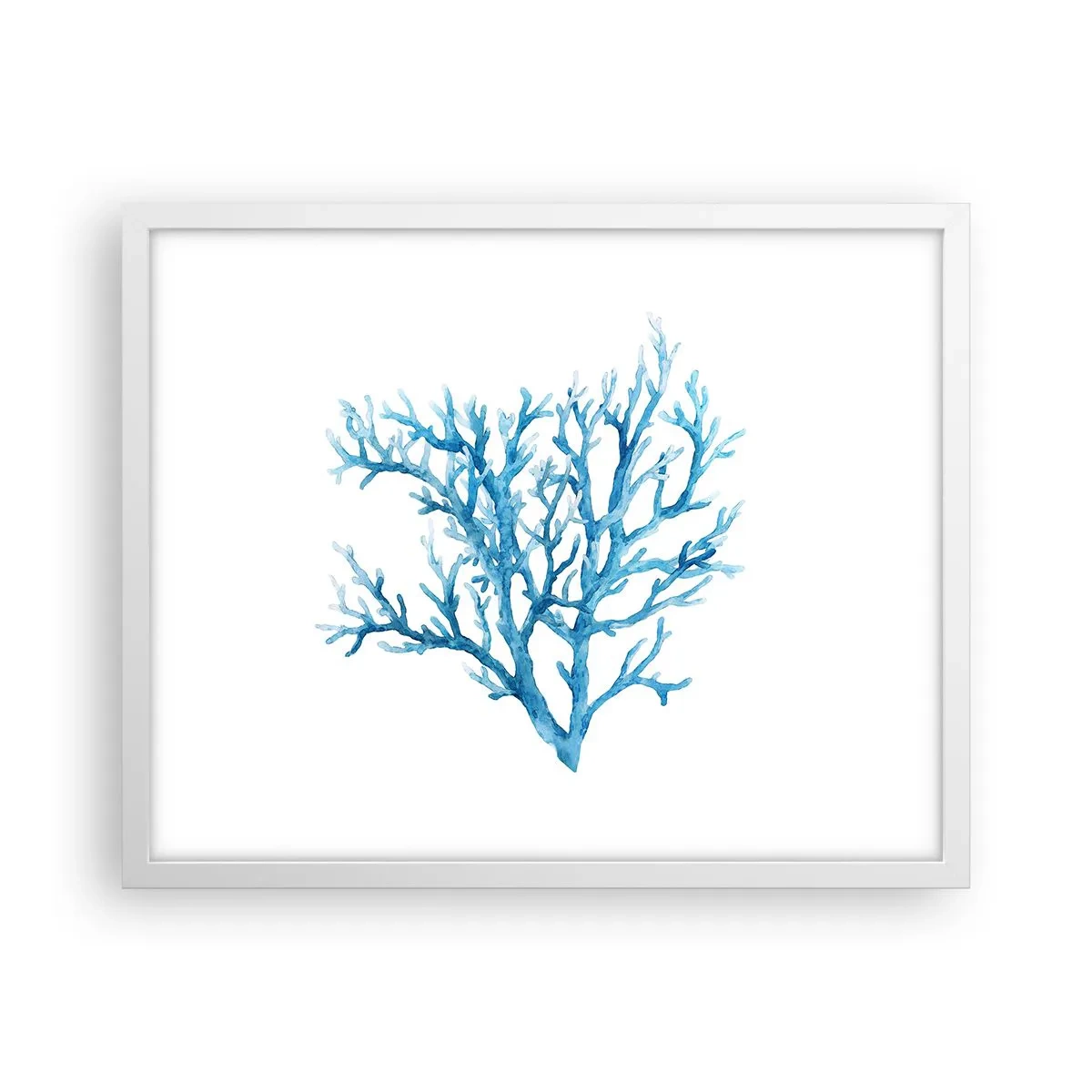 Affiche dans un cadre blanc - Poster - Filigrane nautique - 50x40 cm