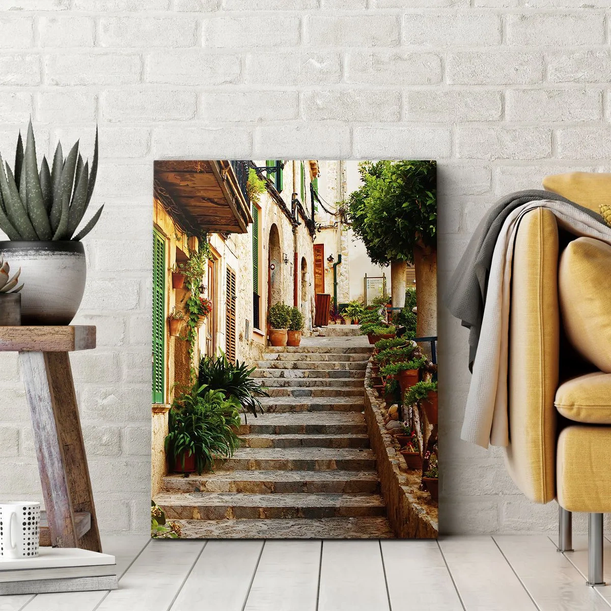 Impression sur toile - Image sur toile - Le charme des vacances espagnoles - 65x120 cm