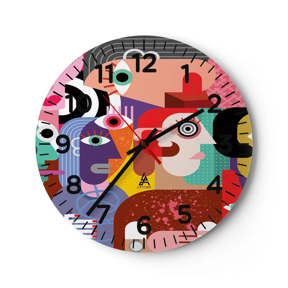 Horloge murale - Pendule murale - Nous par M. Picasso - 30x30 cm