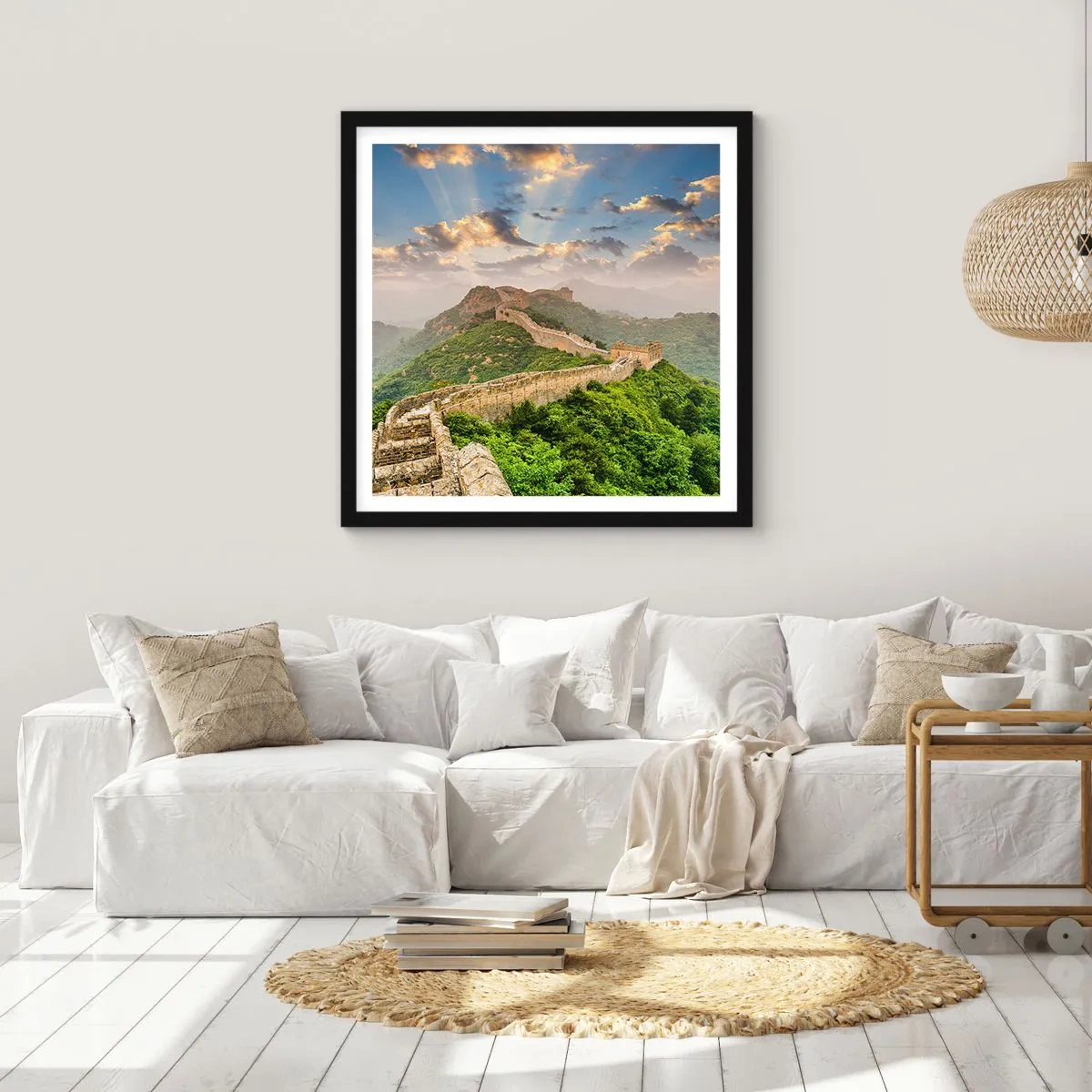 Affiche dans un cadre noir - Poster - Grandeur éternelle - 30x30 cm