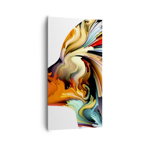 Impression sur toile - Image sur toile - Une explosion d'imaginaire - 65x120 cm