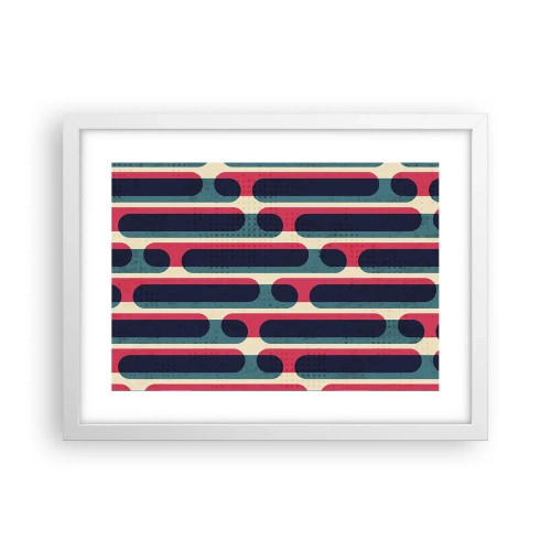 Affiche dans un cadre blanc - Poster - En profondeur et sur l'avant - 40x30 cm