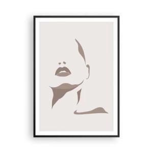 Affiche dans un cadre noir - Poster - Fait de lumière et d'ombre - 70x100 cm