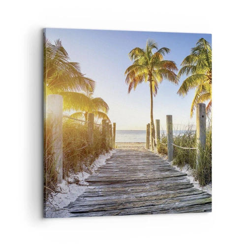 Impression sur toile - Image sur toile - Directement au paradis - 60x60 cm