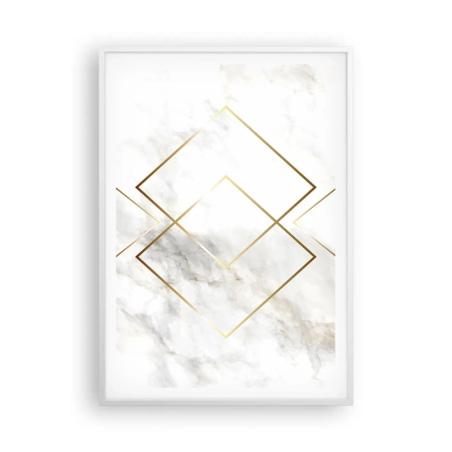 Affiche dans un cadre blanc - Poster - Vue à l'infini - 70x100 cm