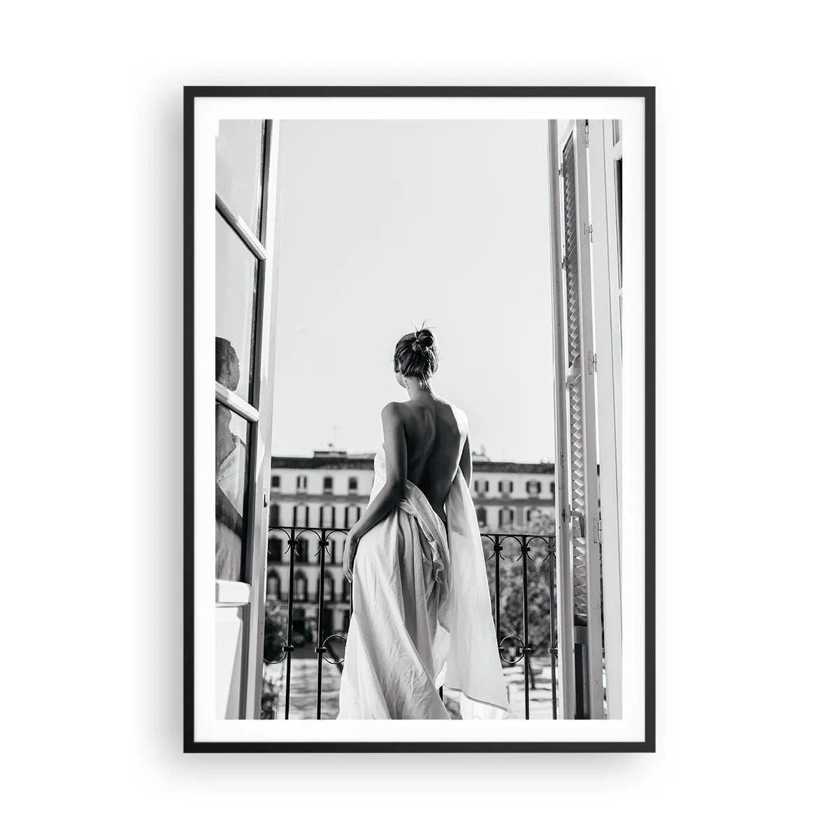 Affiche dans un cadre noir - Poster - Eveil des pensées - 70x100 cm