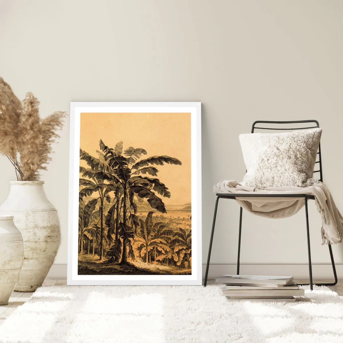 Affiche dans un cadre blanc - Poster - Dans un climat colonial - 30x40 cm