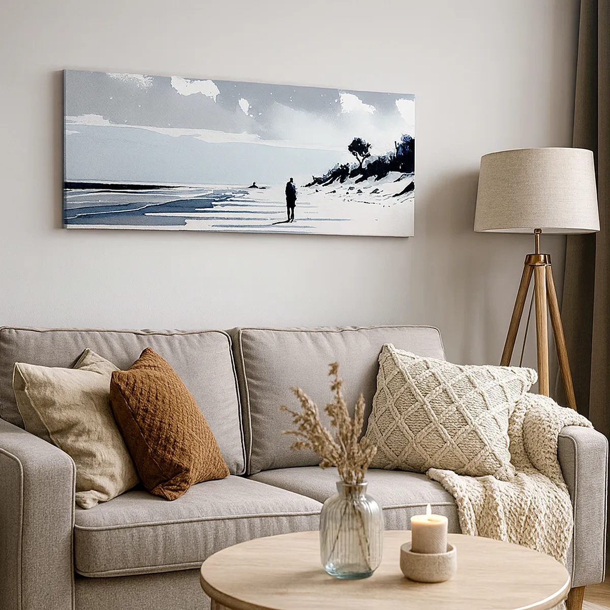 Impression sur toile - Image sur toile - Seul à seul - 30x30 cm